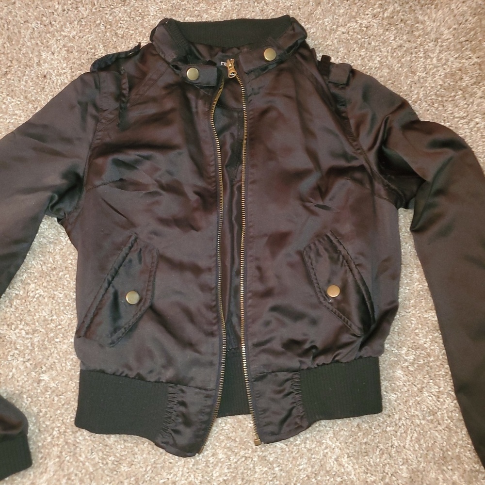 Black silky jacket